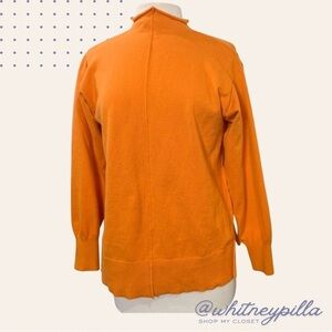 Mock neck long sleeve soft & cozy lounge sweater orange Women’s Medium